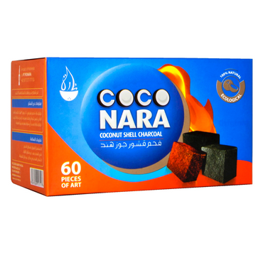 Coco Nara Coconut Shell Charcoal 60 pieces كوكو نارا فحم بقشرة جوز الهند